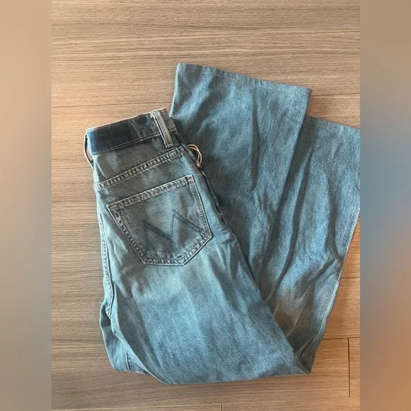 Mother The Dodger Sneak Wide Leg in Tomorrow Never Knows - Picture 4 of 7